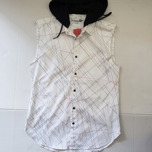 NWT G BY GUESS NORWALK SHORT SLEEVE SHIRT SZ S - Picture 4 of 5